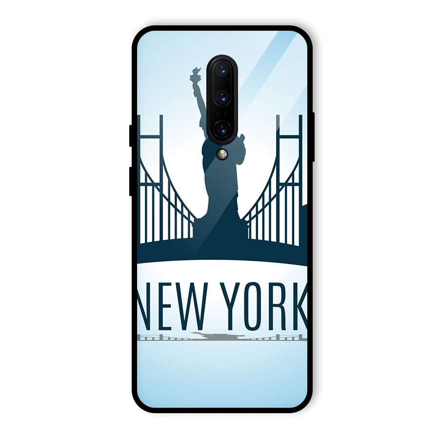 New York Skyline Glass Back Case for OnePlus 7 Pro