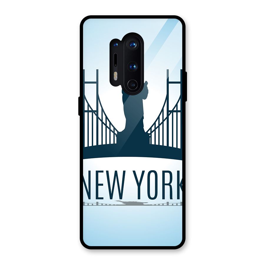 New York Skyline Glass Back Case for OnePlus 8 Pro