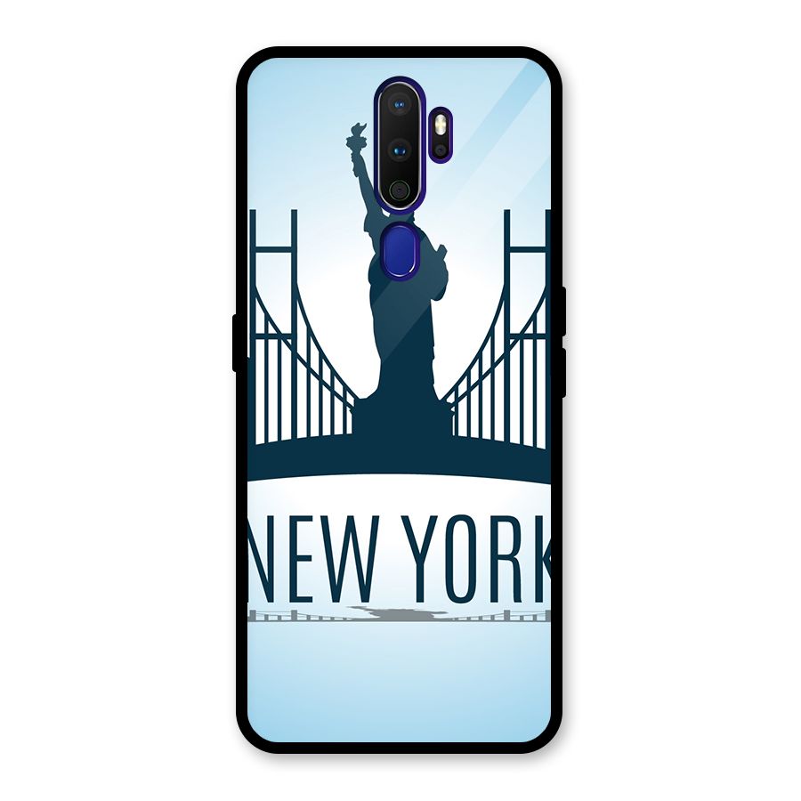 New York Skyline Glass Back Case for Oppo A9 (2020)