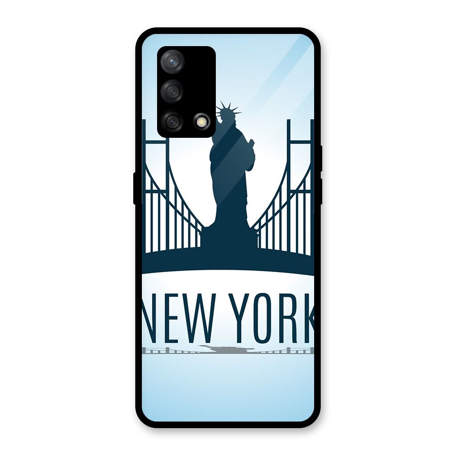 New York Skyline Glass Back Case for Oppo F19