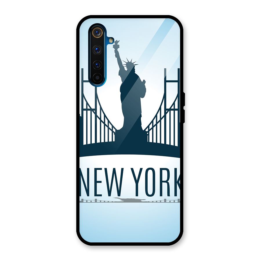 New York Skyline Glass Back Case for Realme 6 Pro
