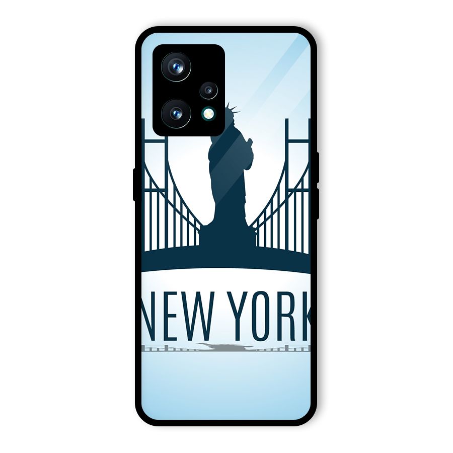 New York Skyline Glass Back Case for Realme 9 Pro Plus 5G