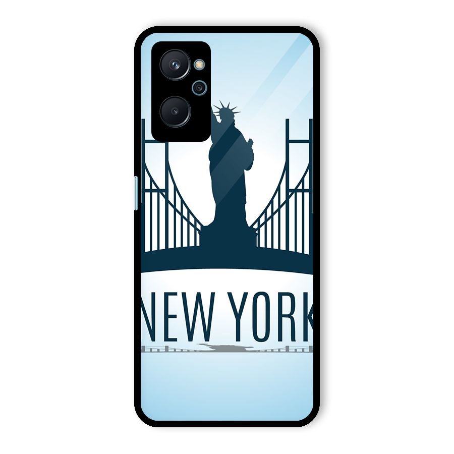 New York Skyline Glass Back Case for Realme 9i