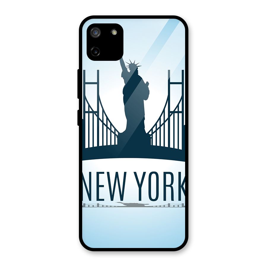New York Skyline Glass Back Case for Realme C11