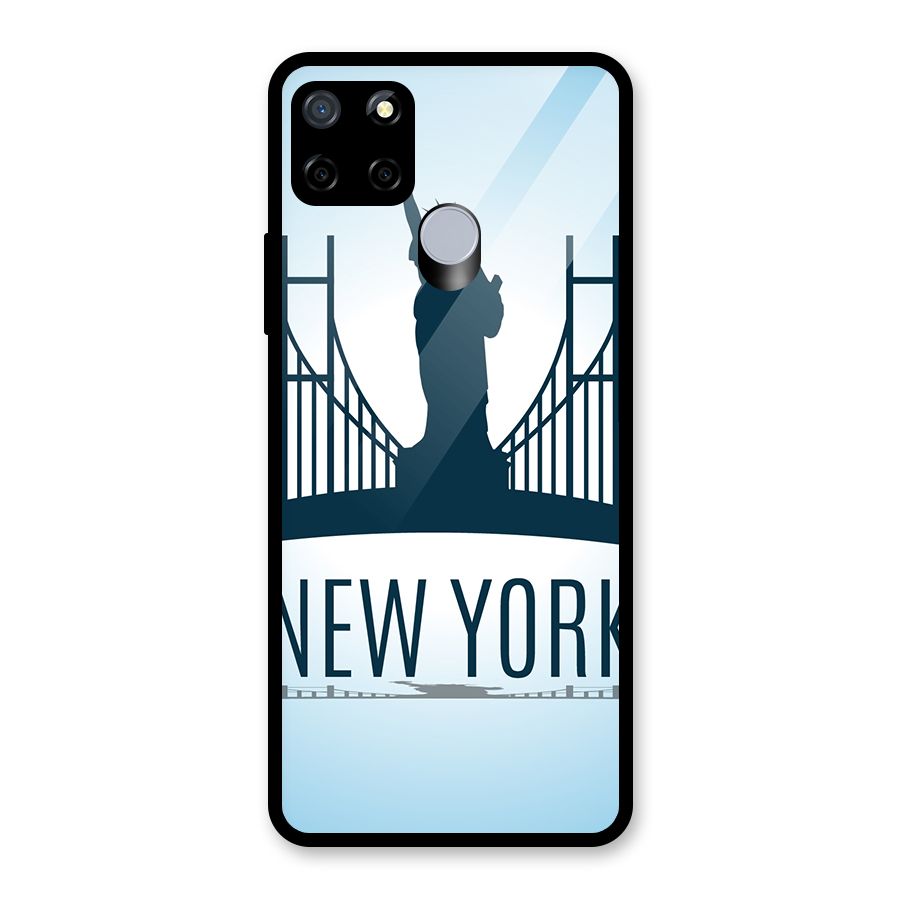 New York Skyline Glass Back Case for Realme C15