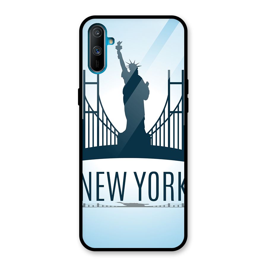 New York Skyline Glass Back Case for Realme C3