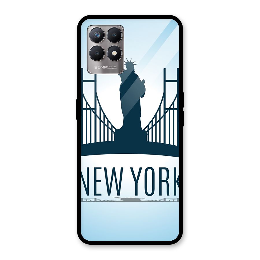 New York Skyline Glass Back Case for Realme Narzo 50