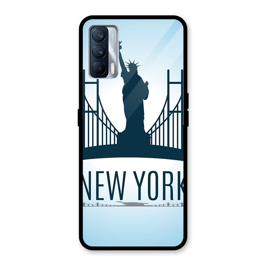 New York Skyline Glass Back Case for Realme X7