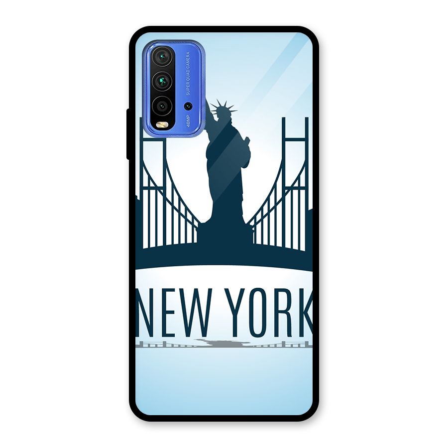 New York Skyline Glass Back Case for Redmi 9 Power