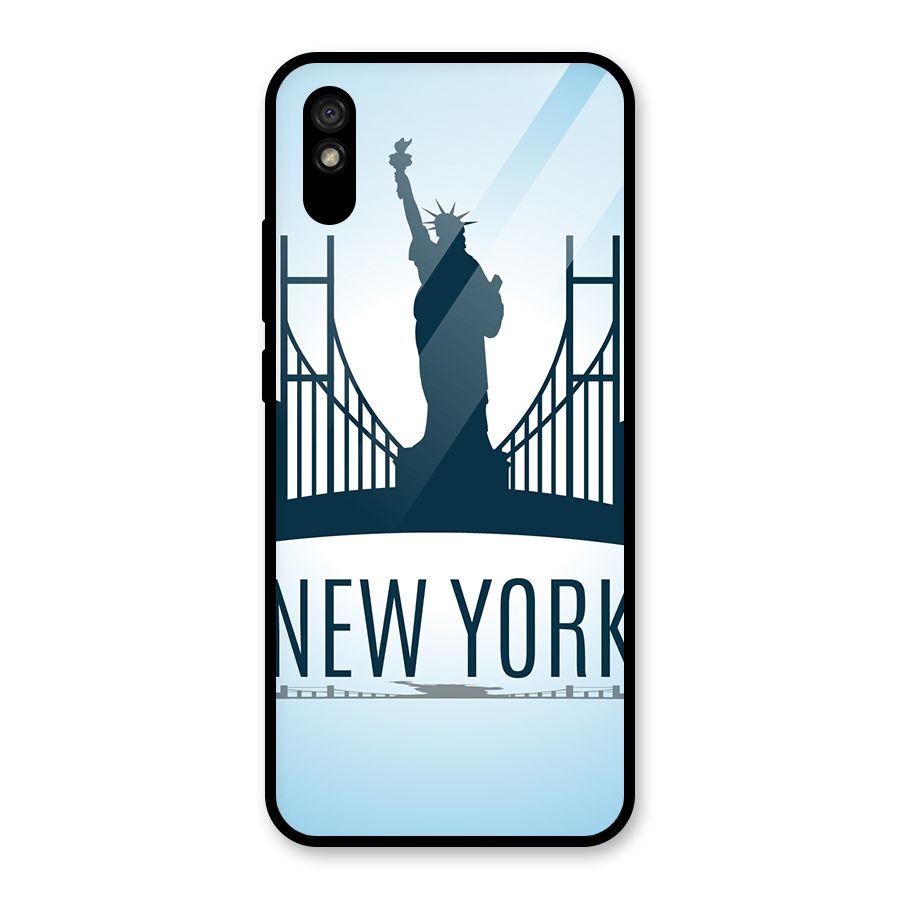 New York Skyline Glass Back Case for Redmi 9i
