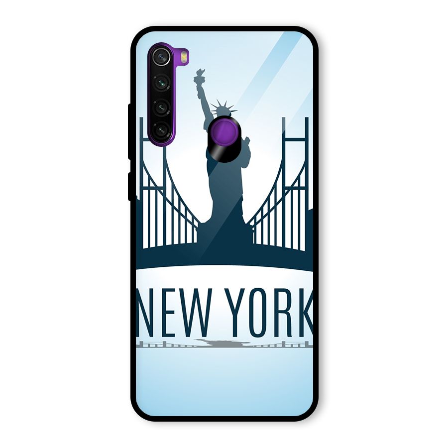 New York Skyline Glass Back Case for Redmi Note 8
