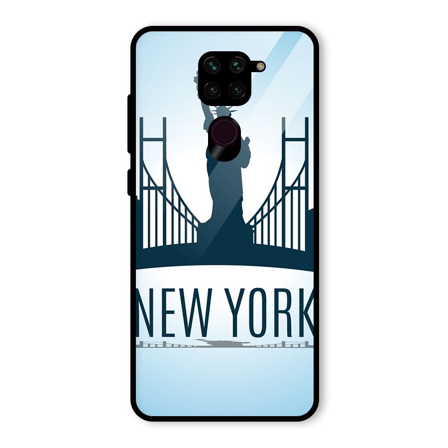 New York Skyline Glass Back Case for Redmi Note 9