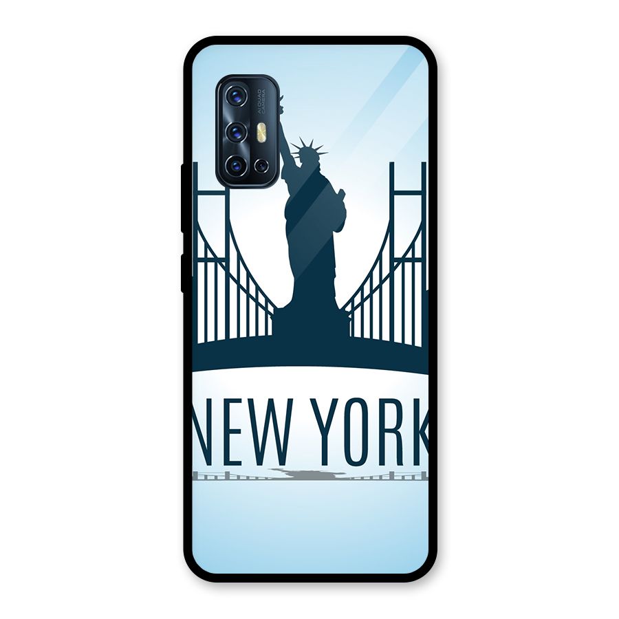 New York Skyline Glass Back Case for Vivo V17