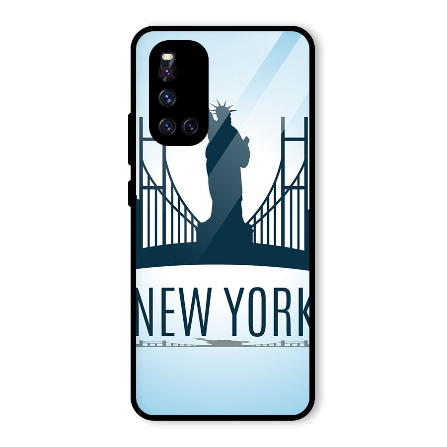 New York Skyline Glass Back Case for Vivo V19