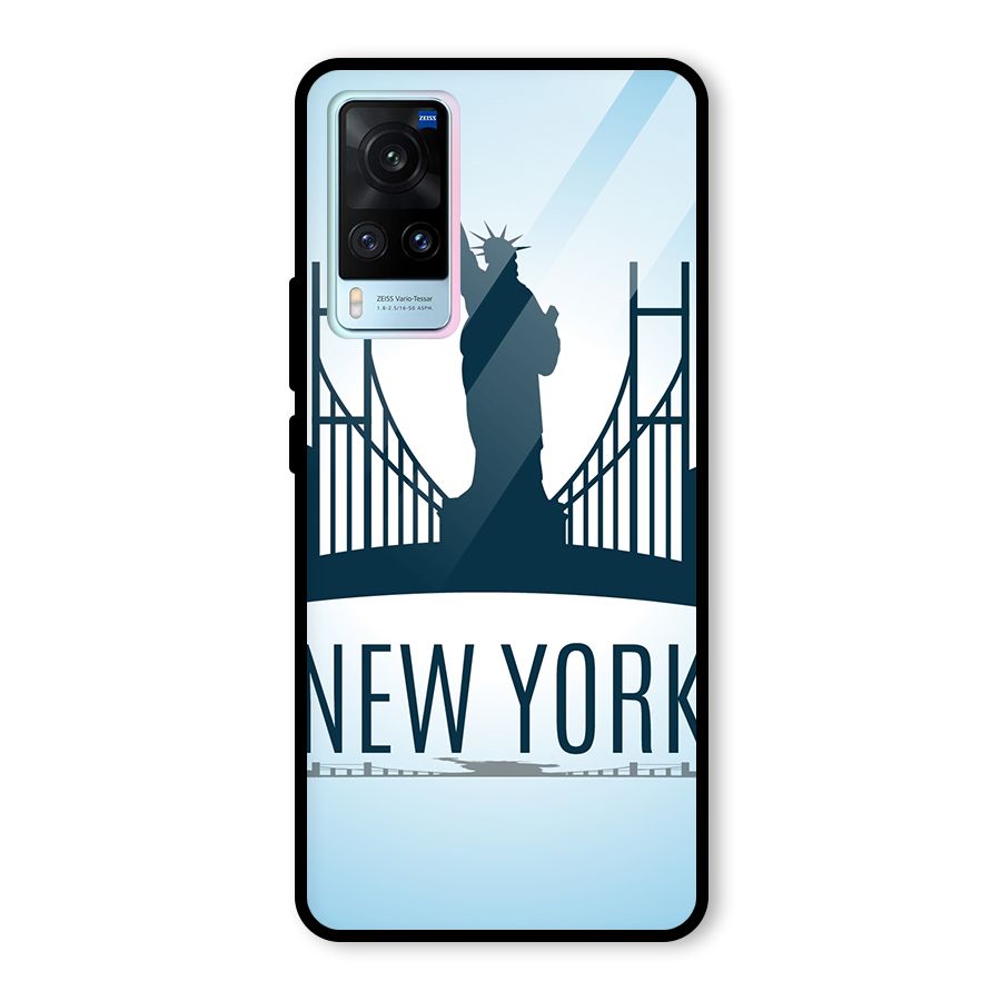 New York Skyline Glass Back Case for Vivo X60