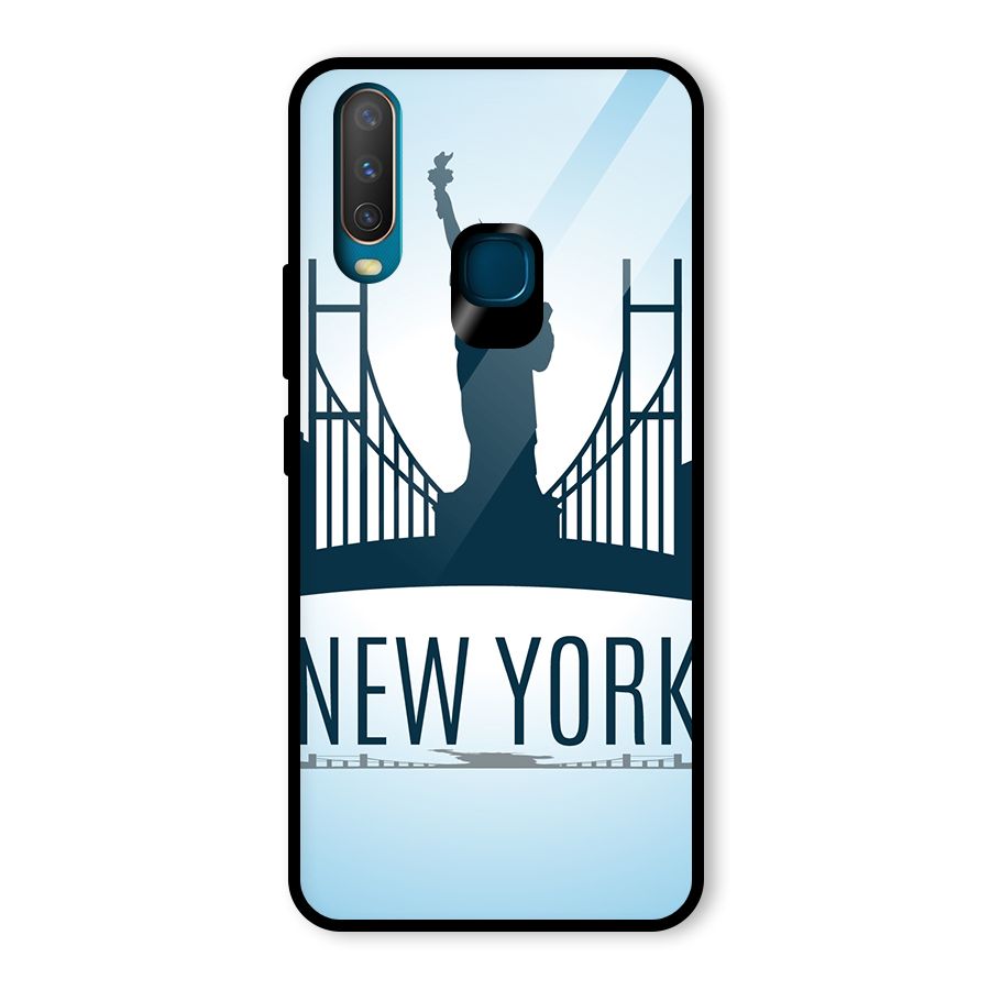New York Skyline Glass Back Case for Vivo Y15