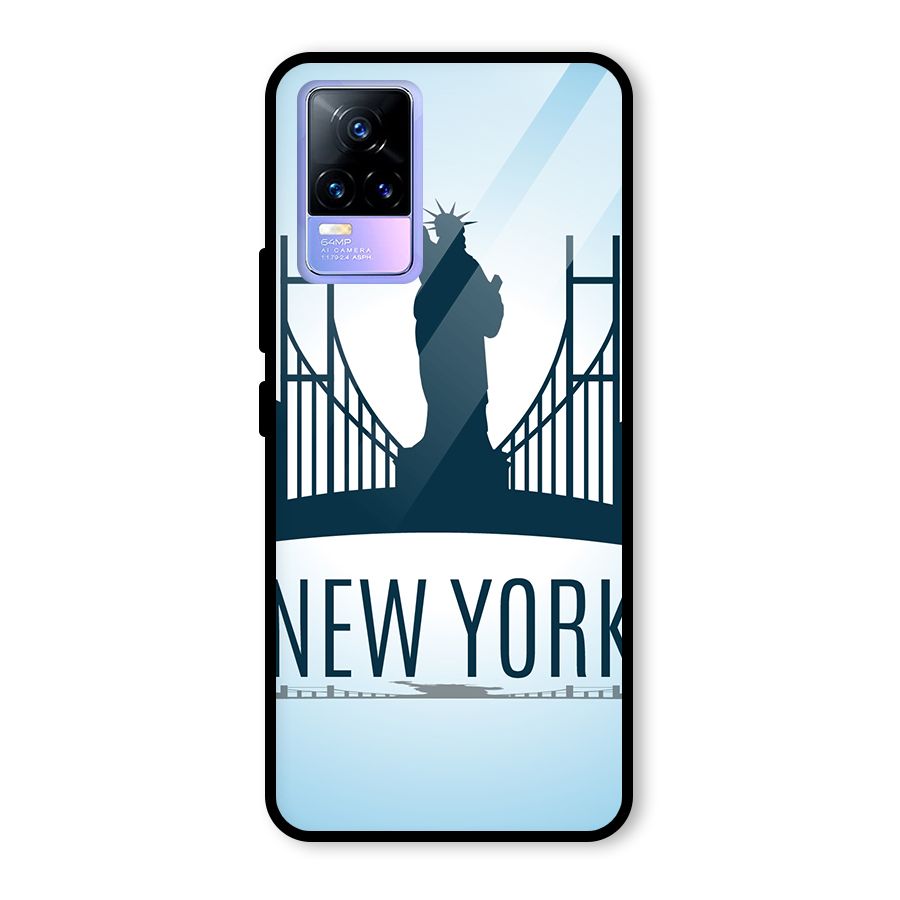 New York Skyline Glass Back Case for Vivo Y73