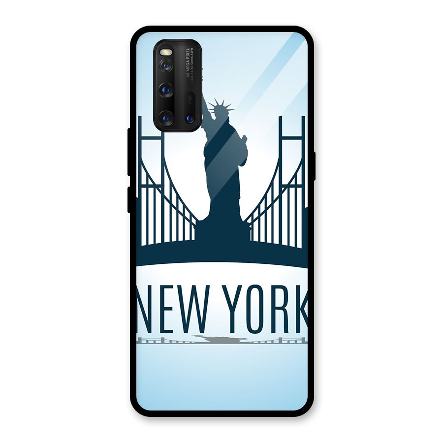 New York Skyline Glass Back Case for Vivo iQOO 3