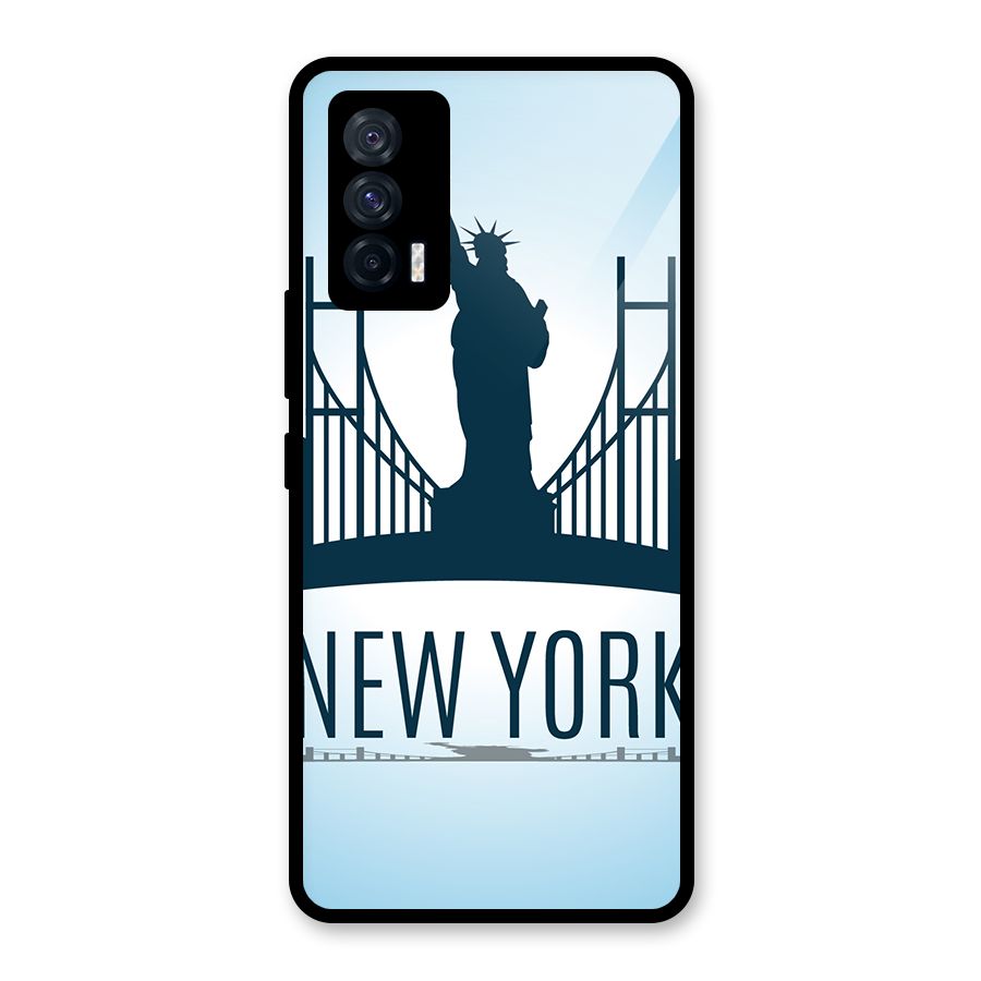 New York Skyline Glass Back Case for Vivo iQOO 7 5G