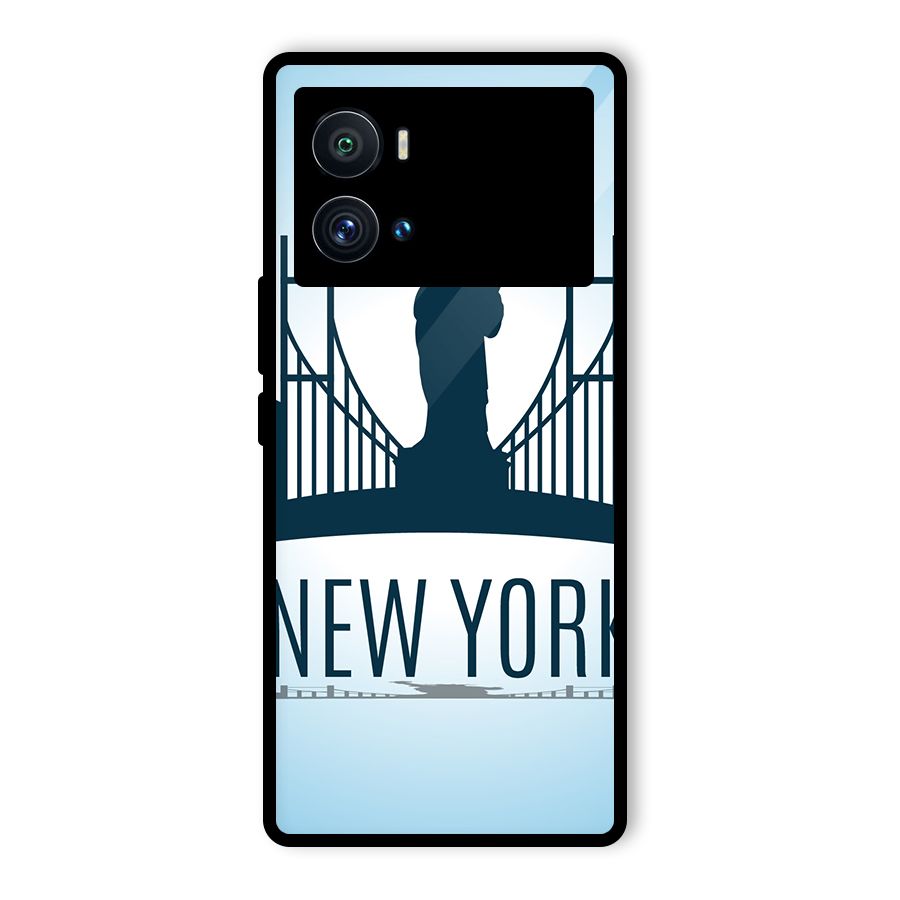 New York Skyline Glass Back Case for Vivo iQOO 9 Pro