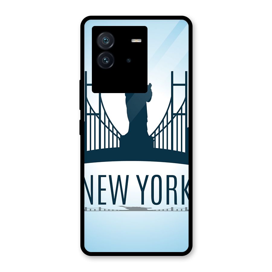 New York Skyline Glass Back Case for Vivo iQOO Neo 6 5G