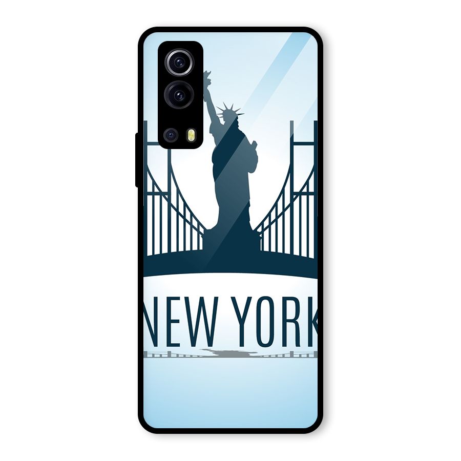 New York Skyline Glass Back Case for Vivo iQOO Z3