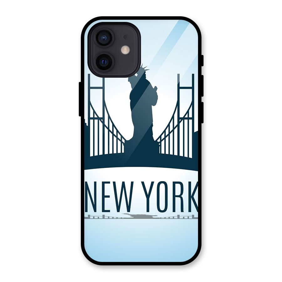 New York Skyline Glass Back Case for iPhone 12