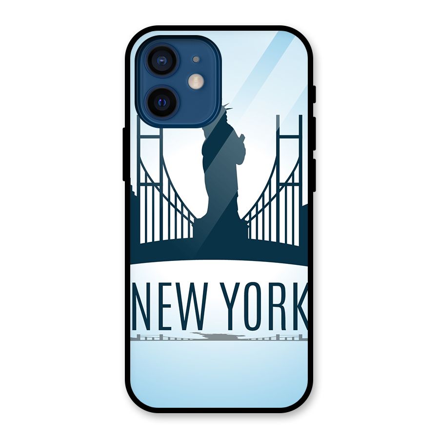 New York Skyline Glass Back Case for iPhone 12 Mini
