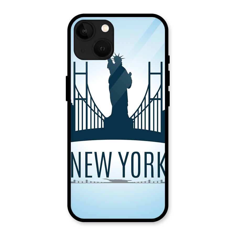 New York Skyline Glass Back Case for iPhone 13