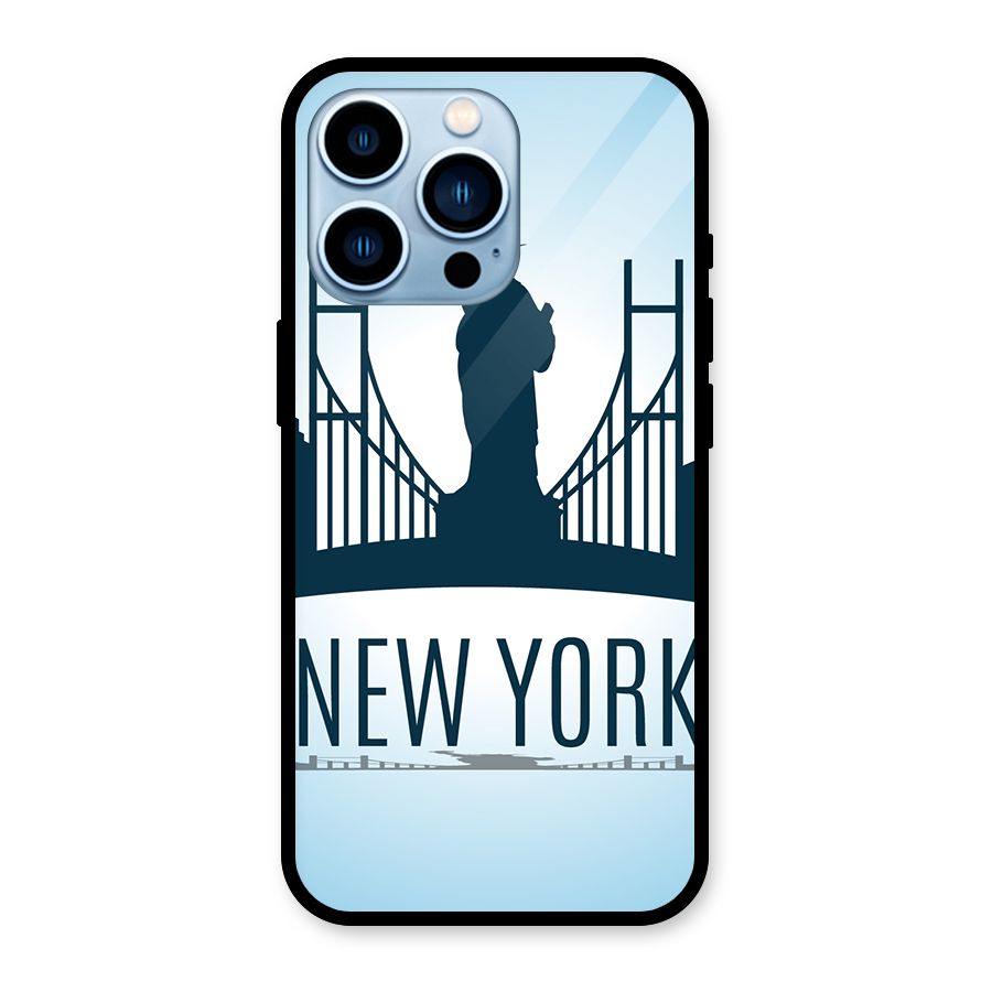 New York Skyline Glass Back Case for iPhone 13 Pro