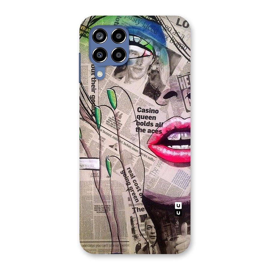Newspaper Girl Art Back Case for Galaxy M53 5G