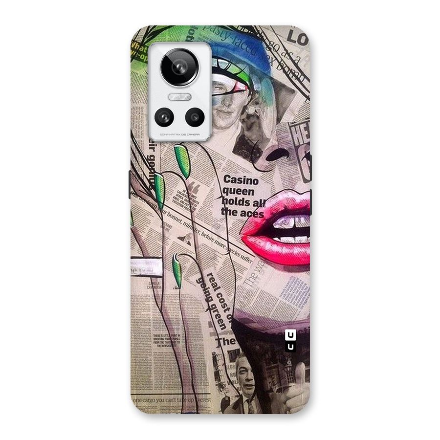 Newspaper Girl Art Back Case for Realme GT Neo 3