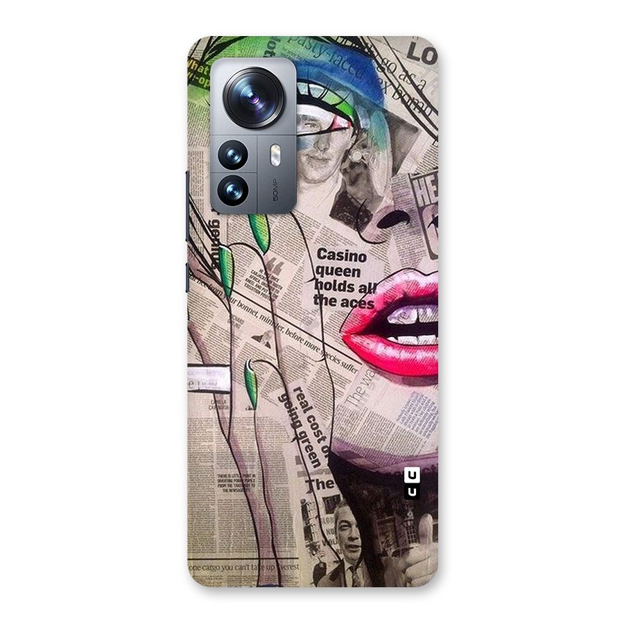 Newspaper Girl Art Back Case for Xiaomi 12 Pro