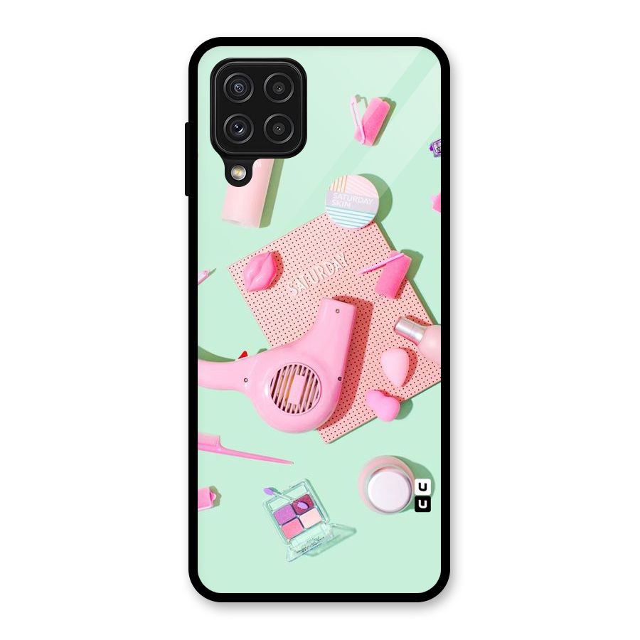 Night Out Slay Glass Back Case for Galaxy A22 4G