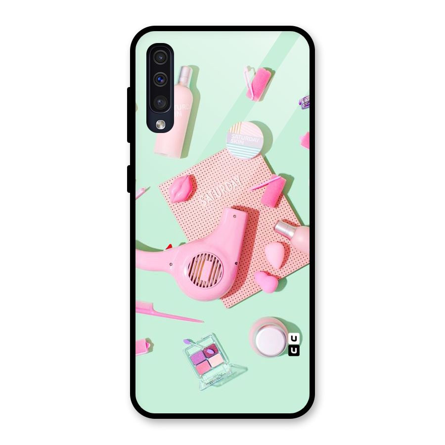 Night Out Slay Glass Back Case for Galaxy A50