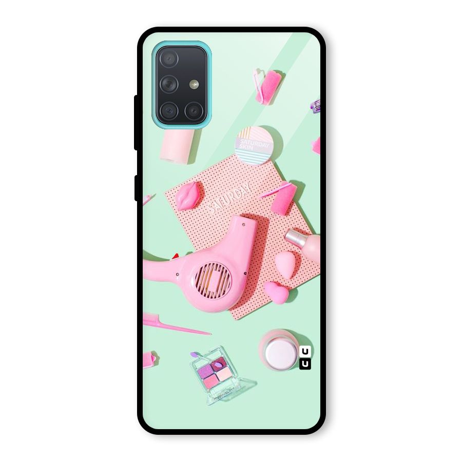 Night Out Slay Glass Back Case for Galaxy A71