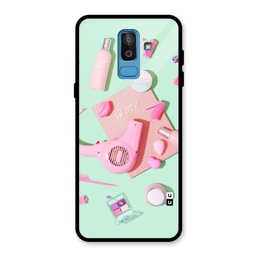 Night Out Slay Glass Back Case for Galaxy J8