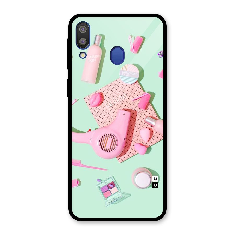 Night Out Slay Glass Back Case for Galaxy M20