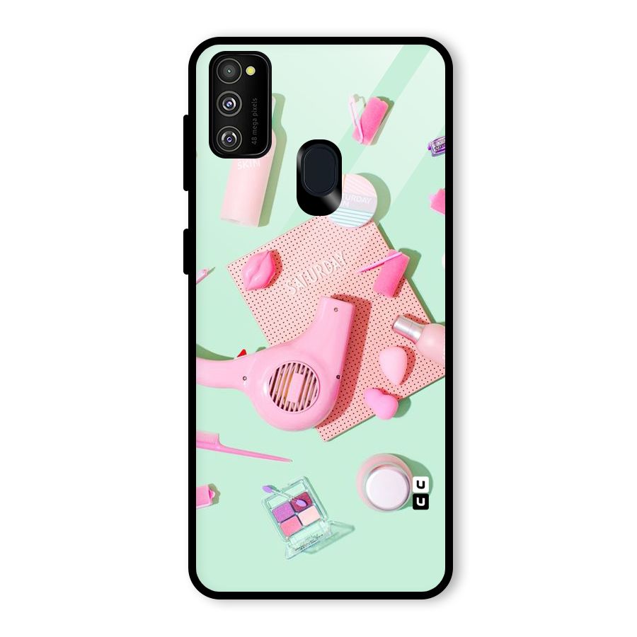 Night Out Slay Glass Back Case for Galaxy M30s