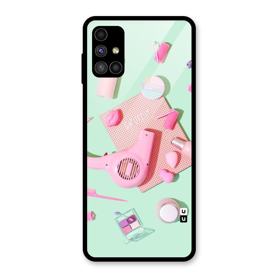 Night Out Slay Glass Back Case for Galaxy M51