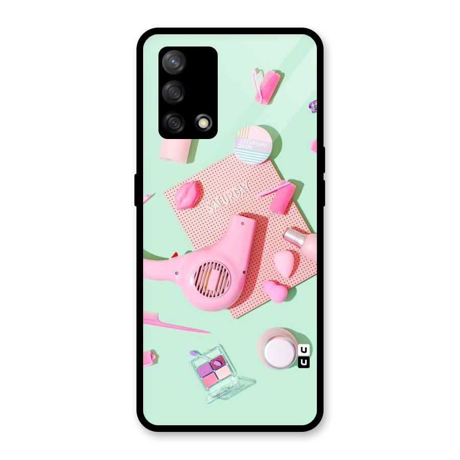 Night Out Slay Glass Back Case for Oppo F19