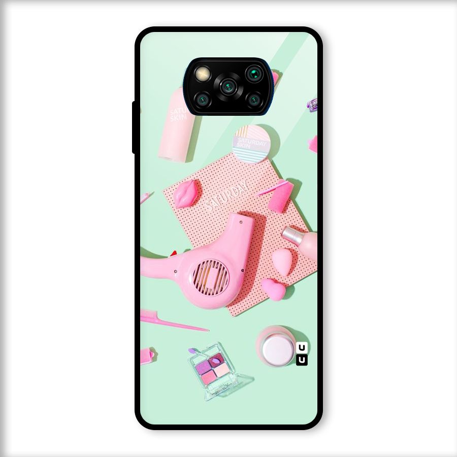 Night Out Slay Glass Back Case for Poco X3