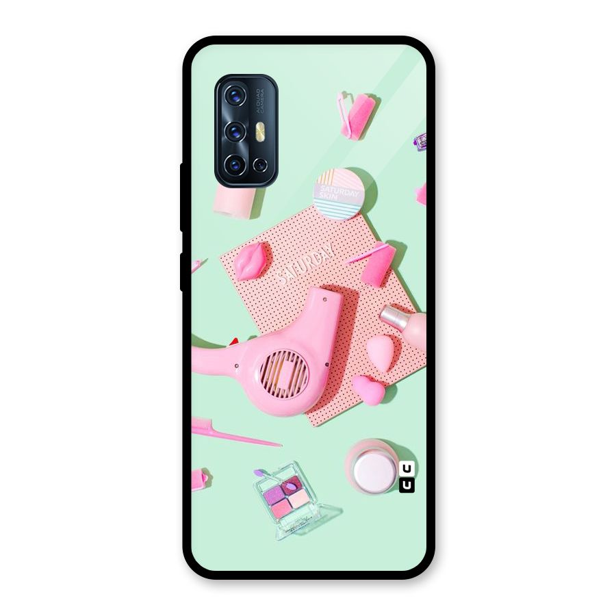 Night Out Slay Glass Back Case for Vivo V17