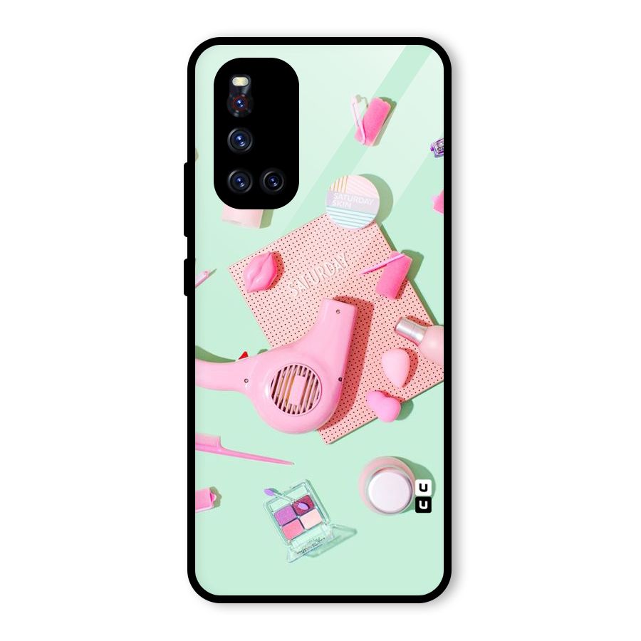 Night Out Slay Glass Back Case for Vivo V19