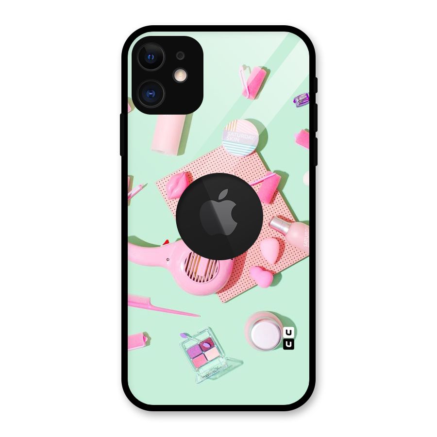 Night Out Slay Glass Back Case for iPhone 11 Logo Cut