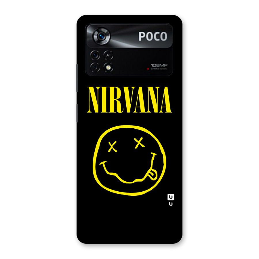 Nirvana Smiley Back Case for Poco X4 Pro 5G