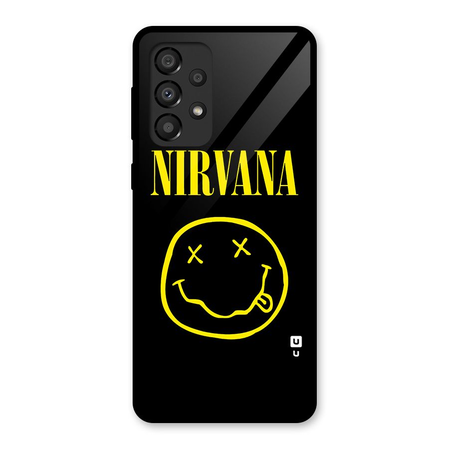 Nirvana Smiley Glass Back Case for Galaxy A33 5G