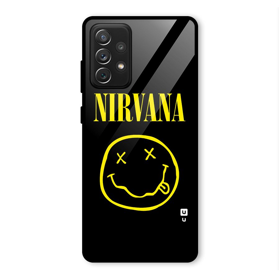 Nirvana Smiley Glass Back Case for Galaxy A72