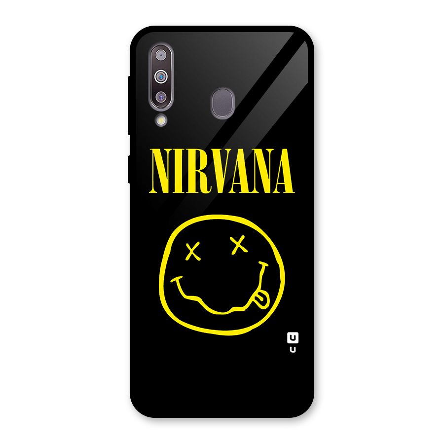 Nirvana Smiley Glass Back Case for Galaxy M30