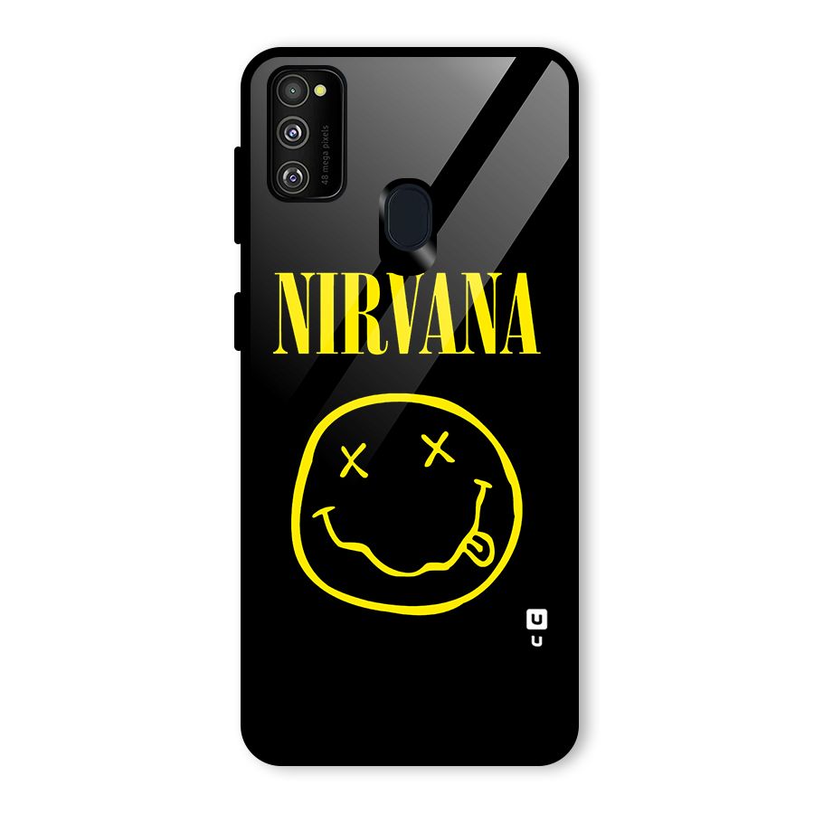 Nirvana Smiley Glass Back Case for Galaxy M30s